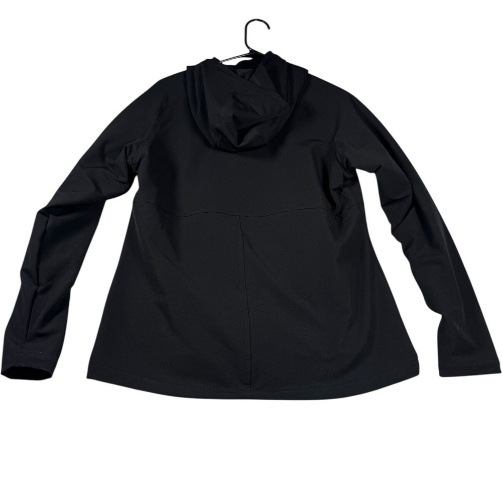 Kirkland Signature Ladies Softshell Jacket Black Hooded Fleece Lined Medium